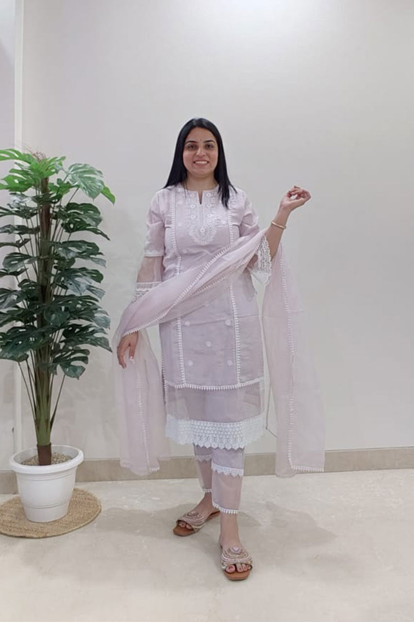 Maisha Mauve Pakistani Suit Set