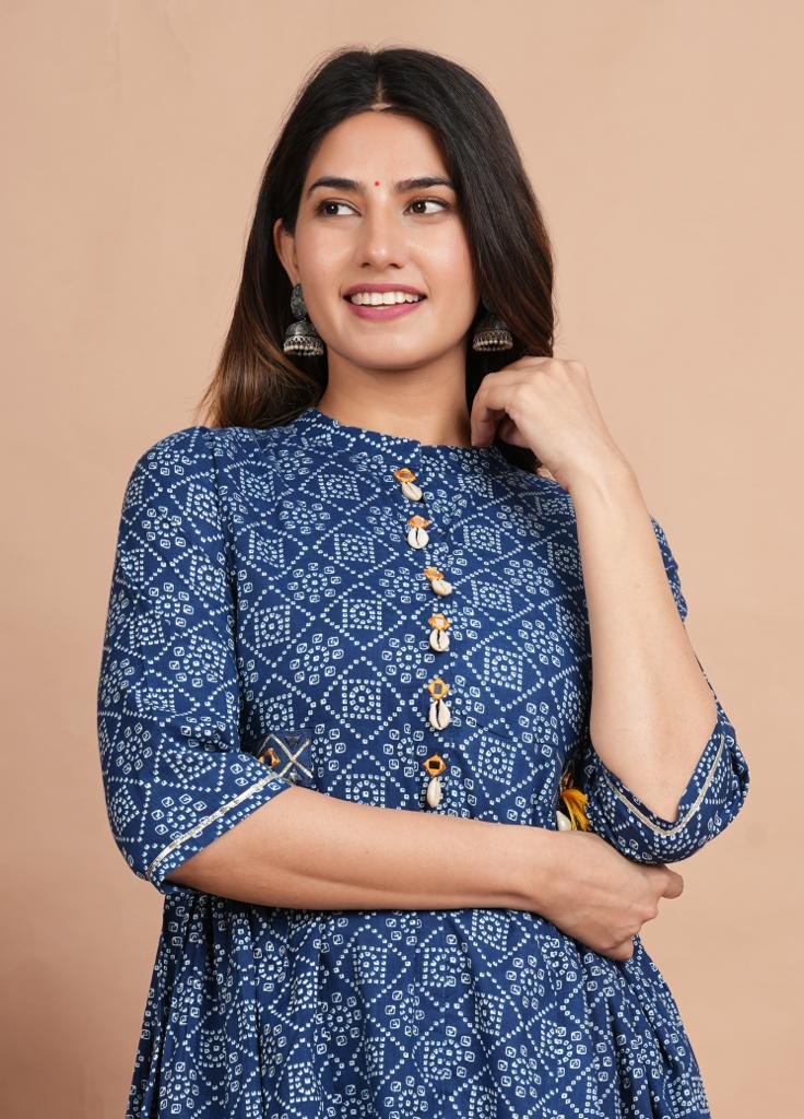 Navya Bandhani and Lehariya Printed Co-Ord Set