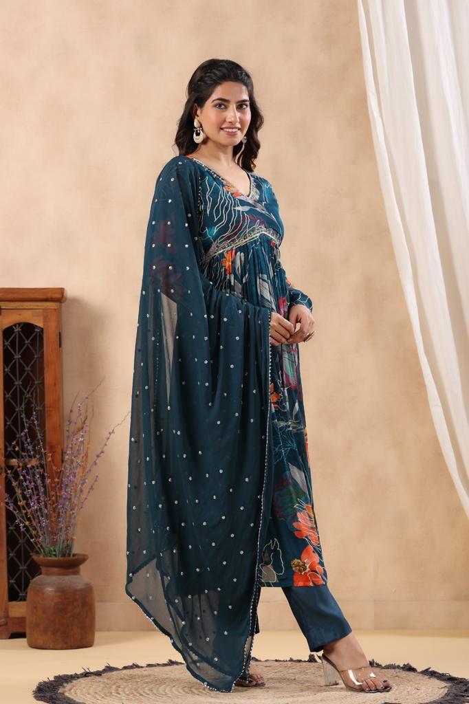 Maisha Exotic Florals Alia Suit Set