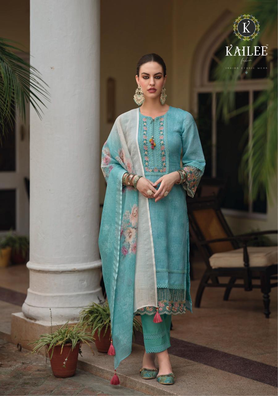 Maisha Blue Pakistani Style Suit Set