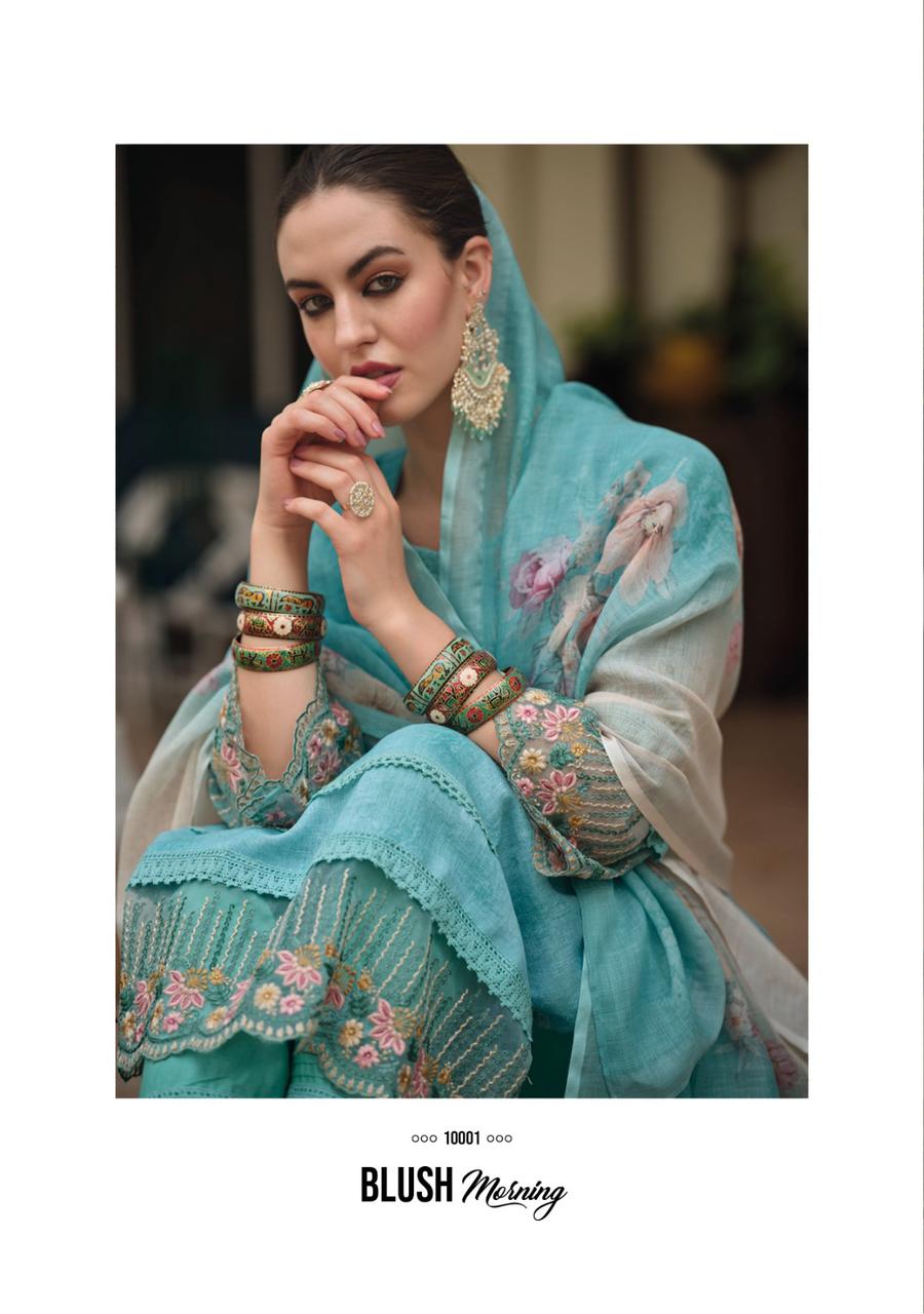 Maisha Blue Pakistani Style Suit Set