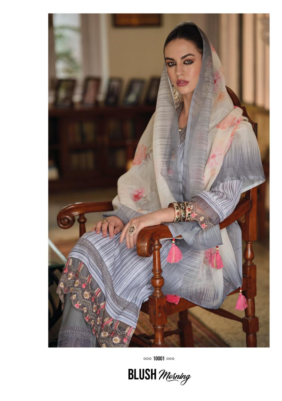 Maisha Gray Pakistani Style Suit Set