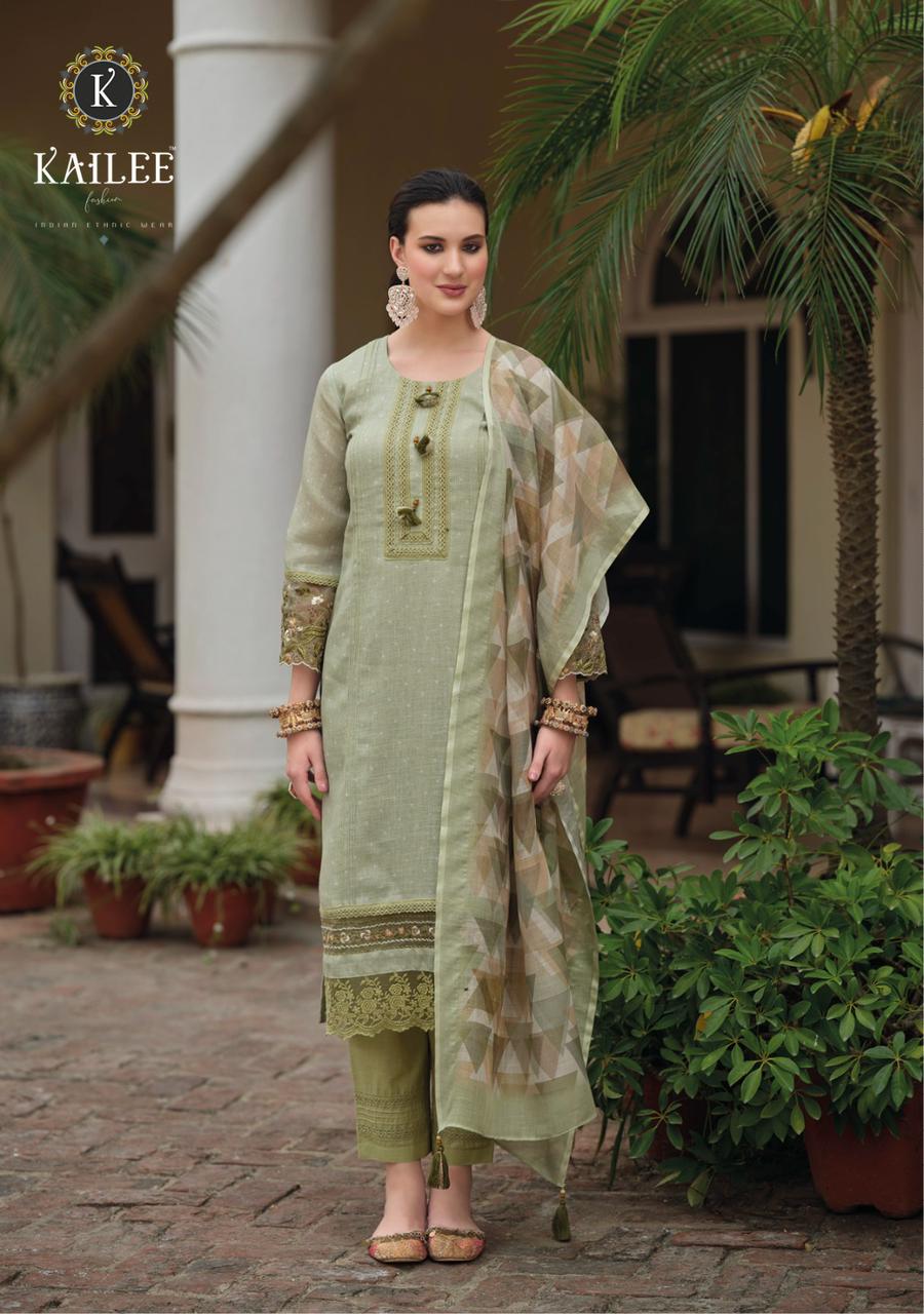 Maisha Green Pakistani Style Suit Set