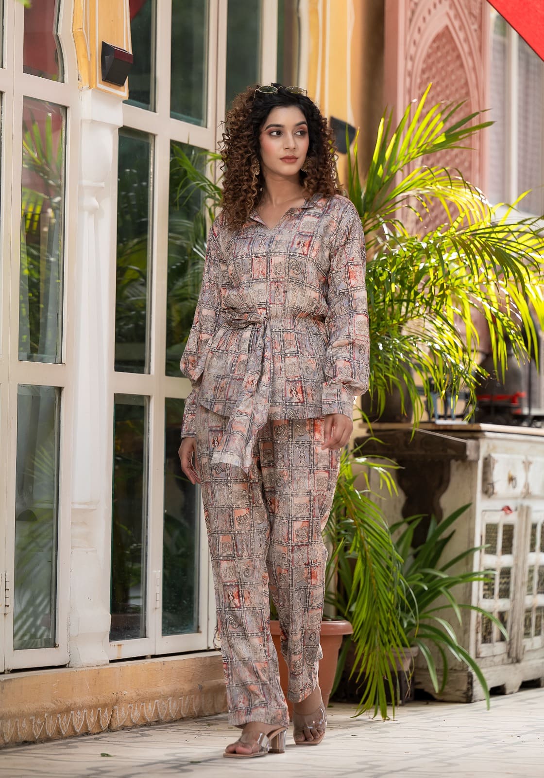 Navya Grey Digital Printed Co-Ord Set