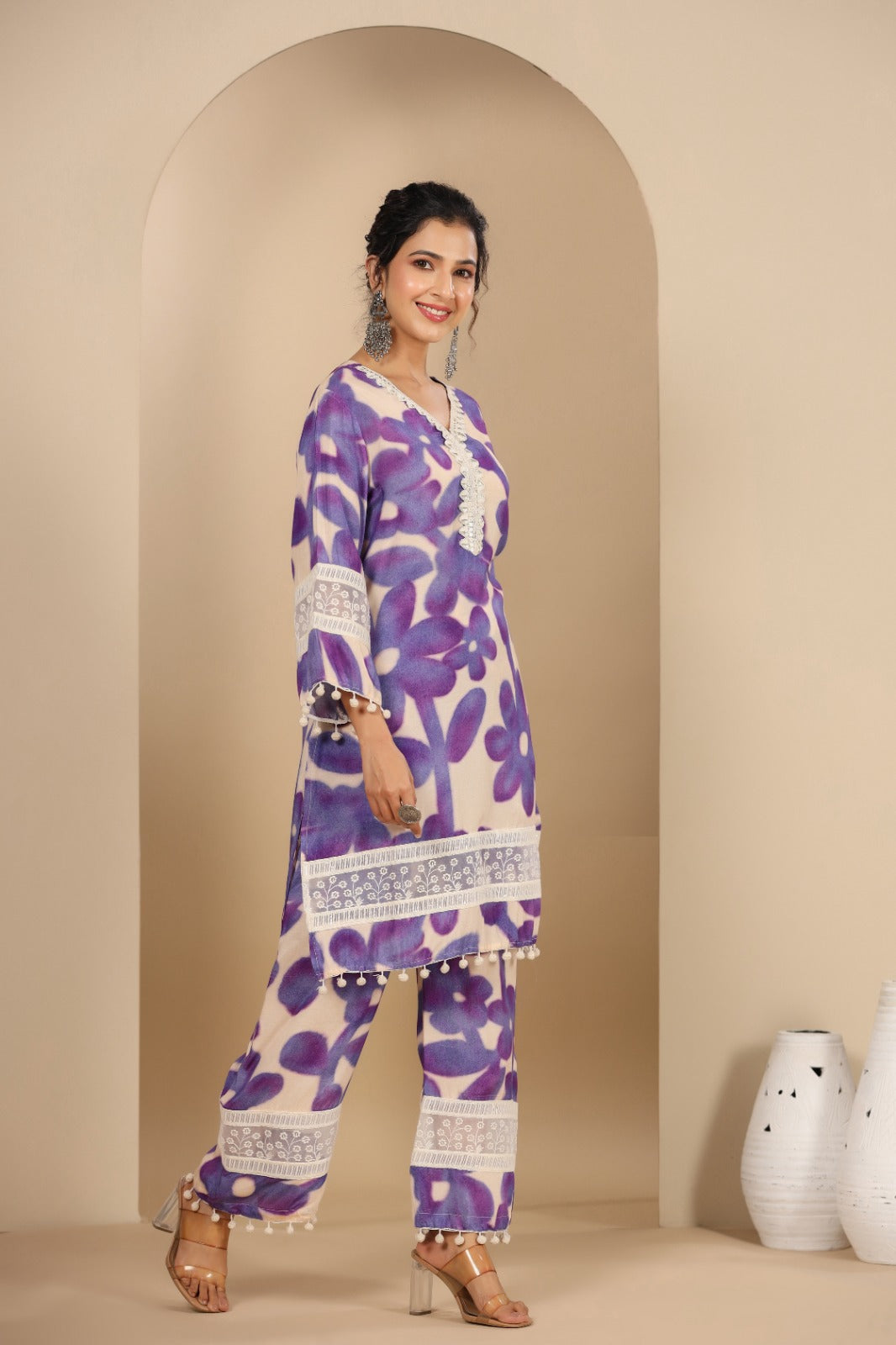 Navya Pakistani style Lavender Co-Ord Set